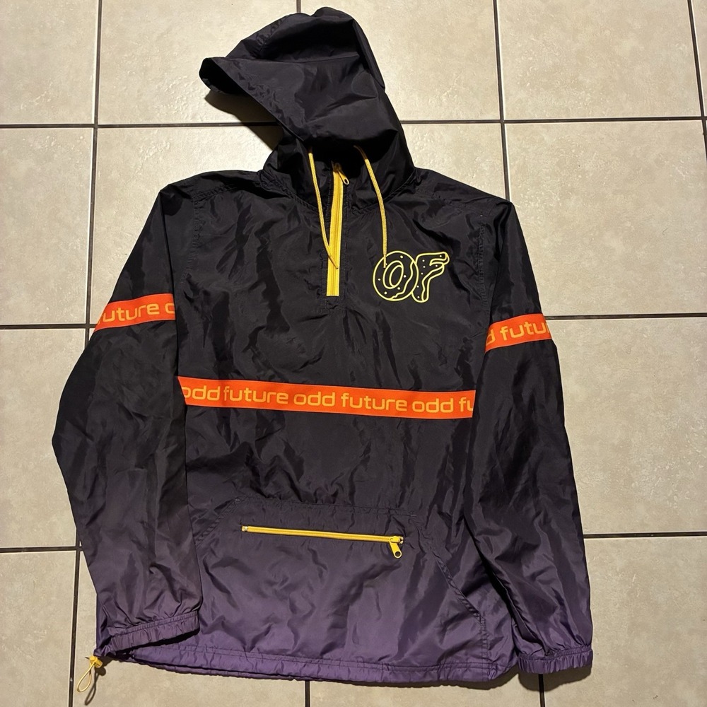 Odd Future Windbreaker Anorak Jacket Men's Size Medium Hooded Tyler The Creator